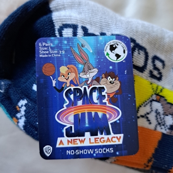 Space Jam 6 pairs of socks 2 sizes NWT - Picture 5 of 5